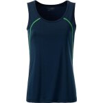D�bardeur running respirant - femme - jn493 - bleu marine et jaune vif