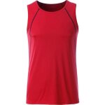 D�bardeur running respirant - homme - jn494 - rouge et noir