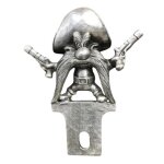 Decoration sam le pirate en plastique pour plaque d'immatriculation americaine