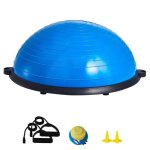 Demi - ballon d'exercice - duoku - aj - 22 - 3 - capacit 300 kg - 23 po - avec bandes de rsistance