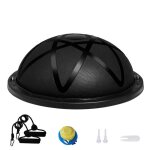 Demi - ballon d'exercice - duoku - ballon d'quilibre 23 po - capacit 300 kg - avec bandes de rsistance ...