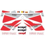 Derbi fds kit d'autocollants compatible avec avecpour moto classique noir