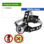 Dernière lampe frontale laser blanche super brillante, zoom rechargeable par usb, torche haute puissance, ... Dernière lampe frontale laser blanche super brillante, zoom rechargeable par usb, torche haute puissance, ...
