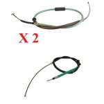 Deux c�bles de freins arri�res gauche et droit - fiat tipo 1. 9 td 80 07 / 1987 - 10 / 1995