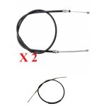Deux c�bles de freins arri�res gauche et droit - peugeot 309 1. 9 07 / 1989 - 12 / 1993