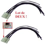 Deux prises electriques pour feux arri�res - peugeot 307 sw 1. 6 bioflex a part. 03 / 2002