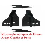 Deux supports optiques de phares avants - renault clio 1. 6 rs 11 / 2012 - 05 / 2018