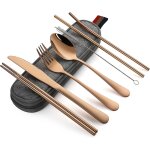 Devico ensemble de couverts de camping 8 pièces comprenant couteau, fourchette, cuillère, baguettes, ... Devico ensemble de couverts de camping 8 pièces comprenant couteau, fourchette, cuillère, baguettes, ...