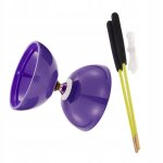 Diabolo jouet fitness avec tiges jouet chinois diabolo classique arcade jouet violet Diabolo jouet fitness avec tiges jouet chinois diabolo classique arcade jouet violet