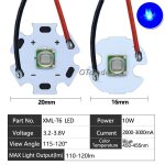 Diodes led haute puissance avec fil de câble pour pièces de lampe de poche, accessoires de lampe frontale ... Diodes led haute puissance avec fil de câble pour pièces de lampe de poche, accessoires de lampe frontale ...