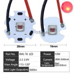 Diodes led haute puissance avec fil de cble pour pices de lampe de poche, accessoires de lampe frontale ...