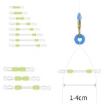Dispositif de contacteur a double crochet en silicone, 5 pices, ligne de pche, bifurcation spatiale, ...