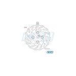 Disque de frein avant polini pour scooter mbk 50 booster 2004 a 2019 175. 0038 / 180mm