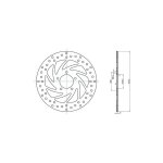 Disque de frein dis1377 o260mm