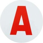 Disque a jeune conducteur moto adhesif
