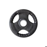 Disque de musculation - hms - tok5 - poids en fonte - recouvert de caoutchouc - 5 kg