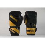 Dorawon, gants de boxe cuir professionnel phoenix taille 14oz, noir et or