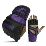 Dorawon, gants de mma sans pouce philadelphie, noir et violet, taille s