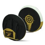 Dorawon, paire de pattes d'ours ronde en cuir phoenix, noir et or