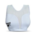 Dorawon, protge poitrine et brassire en coton femme pai taille l, blanc