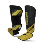 Dorawon, protge tibias et pieds en cuir phoenix taille m, noir