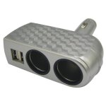 Double prise allume cigare 12v 24v avec 2x usb 3. 1a 5a max
