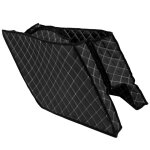 Doublure de sacoche prolong� pour harley davidson touring 14 - 25 noir blanc