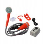 Douche de camping lavage de voiture electrique rechargeable jardin orange