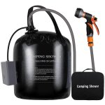 Douche de camping portable avec sac chauffant solaire de 20 l et pompe electrique rechargeable pour arroser ... Douche de camping portable avec sac chauffant solaire de 20 l et pompe electrique rechargeable pour arroser ...