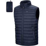 Doudoune sans manches homme gilet ext�rieur packable, veste matelass�e et chaude, col montant manteaux, ...