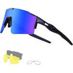 Duduking lunettes de cyclisme lunettes de soleil polaris�es avec 3 verres interchangeables protection ...