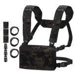 Dulchest rig mk5 micro ningchassis, mkv laser cut, molle triple 5. 56 magazine placard powder for plate, ...