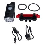 Dunlop kit eclairage v�lo rechargeable - lampe velo avant et arri�re usb - 7 modes de lumi�re dont sos ...