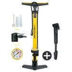 Dunlop pompe a v�lo avec manom�tre et mini pompe v�lo set - pompe sur pied 180 psi avec adaptateur - ...
