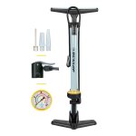 Dunlop pompe a vlo avec manomtre pour valves dunlop, schrader et franaises - incl. adaptateurs jouets ...