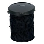 Dunlop poubelle de voiture pliable � 16 cm avec couvercle pour tableau de bord ou sol