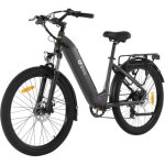 Dyu c1 vlo de ville electrique femme 26 pouces 350w 10, 4ah preto