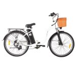 Dyu c6 vlo electrique 350w moteur vitesse maximale 25 km / h 36v 12. 5ah 70 km max range - blanc