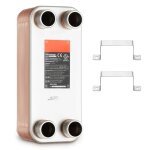 Echangeur de chaleur - 5 x 12  - duoku - echangeur de chaleur a plaques brases de 30 plaques - fabriqu ...