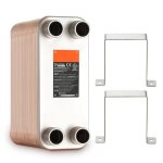 Echangeur de chaleur a plaques brases de 80 plaques - duoku - 5 x 12  - compos de cuivre / 316l acier ...