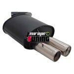Echappement sport bmw e90 / e91 316i / 318i / 320i / 318d / 320d 2x76mm cup