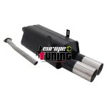 Echappement sport e36 320i 323i 2x90mm rond