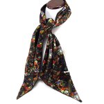 Promotion ! echarpe créateur 'tentation' noir multicolore Promotion ! echarpe créateur 'tentation' noir multicolore