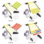 Echelle d'agilité pour l'entraînement de football, réglable, jeu de pieds et de vitesse, kit d'exercice ... Echelle d'agilité pour l'entraînement de football, réglable, jeu de pieds et de vitesse, kit d'exercice ...