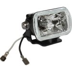 Eclairage halog�ne longue port�e phare feu additionnel rectangle 12v 55w h3 pour moto
