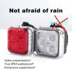 Eclairage led avant et arrire de vlo, impermable, super lumineux, rechargeable, lampe de bicyclette, ...