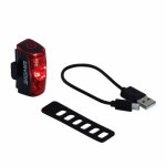 Eclairage velo usb arriere sur tige selle sigma infinityflash noir (autonomie 16h) homologue