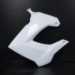Ecope ou�e de radiateur gauche pour moto derbi 50 senda r x - treme blanc brillant neuf