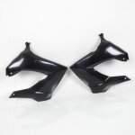 Ecope de radiateur g�n�rique pour moto derbi 50 senda 2010 paire noir brillant neuf