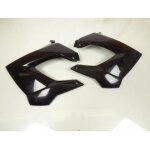 Ecope de radiateur tun'r pour moto derbi 50 senda noire par paire neuf